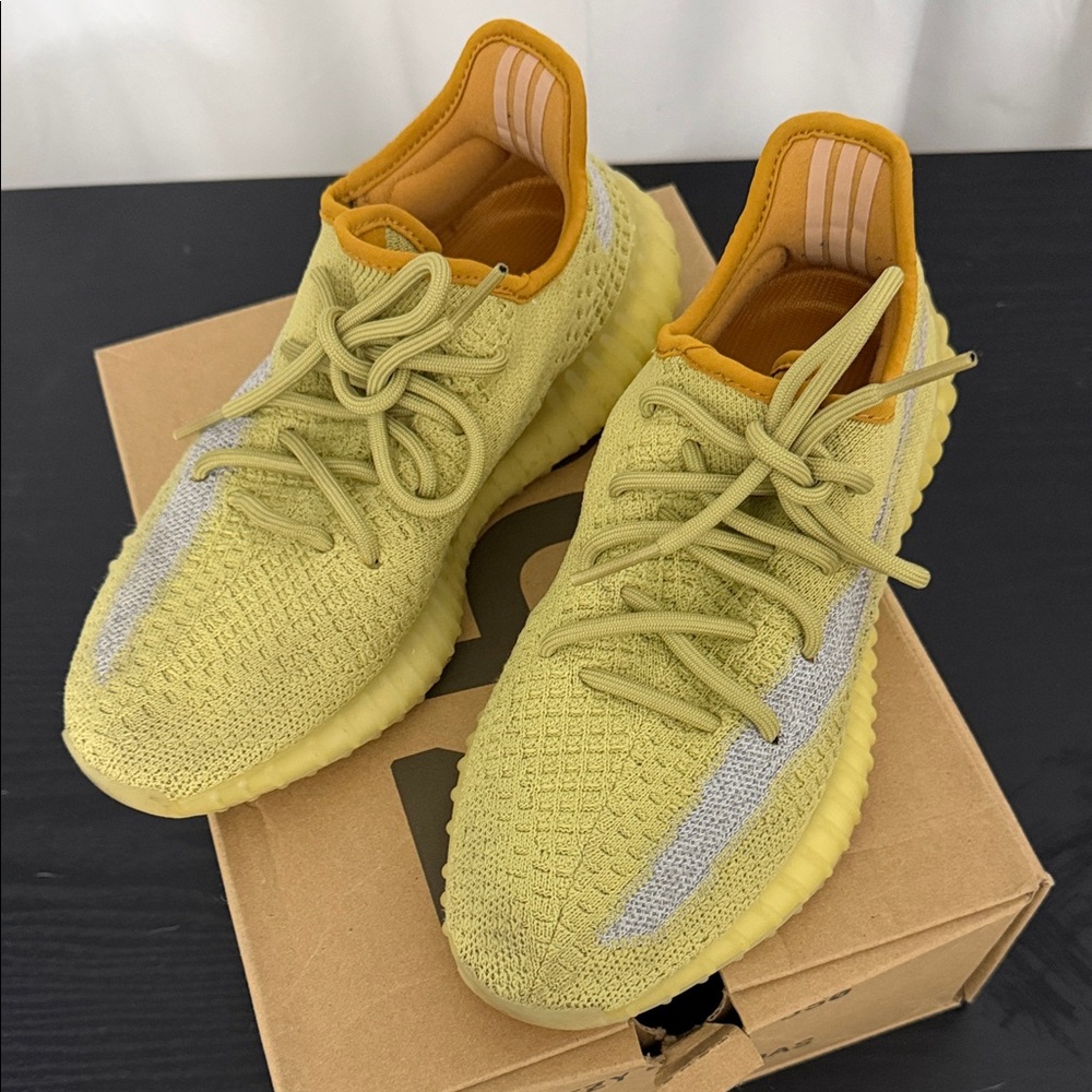 Yeezy Boost 350 V2 in Light Yellow and Gray